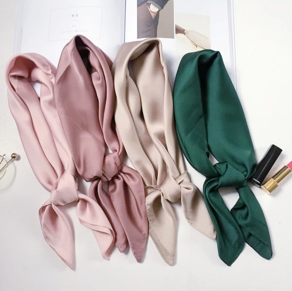 Large Silky Head Neck Bag Scarf 28inx28in - Picture 2 of 5
